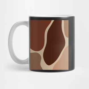 Minimal Modern  Abstract Shapes Warm Tones  Design Mug